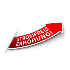 Strompreiserhöhung! Button, Icon