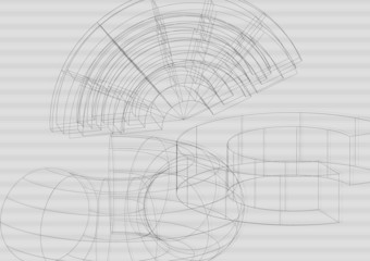 Hi-tech engineering background. Vector