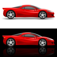 Obraz na płótnie Canvas Red Sport Car