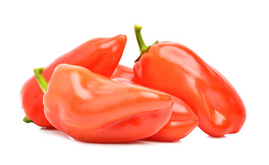 Fresh red bell peppers