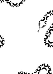 Background with 2013 snake symbol