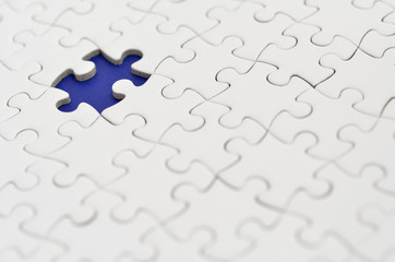 ジグソーパズル　紺色