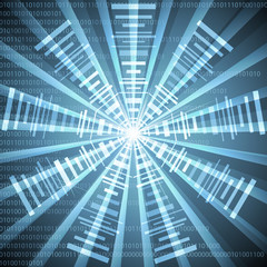 Futuristic high tech abstract vector