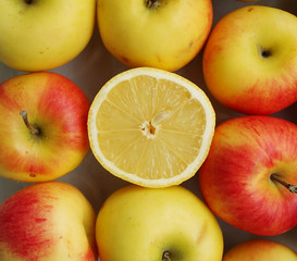 Healthy bright fruits