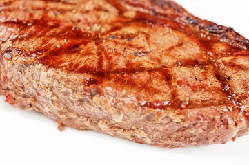 Juicy rib-eye beef steak