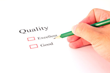 quality test closeup