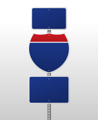 Blank Interstate Sign