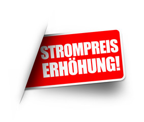 Strompreiserh&ouml;hung! Button, Icon