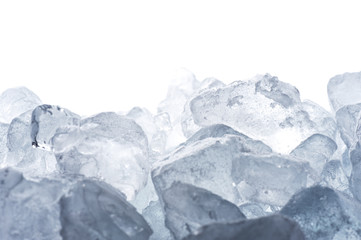 白背景に氷の集合
