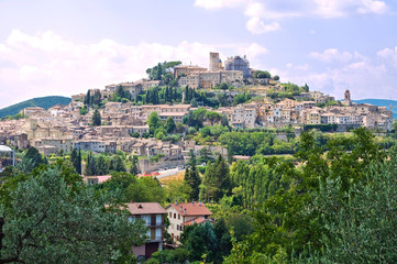 Panoramic view of Amelia. Umbria. Italy.