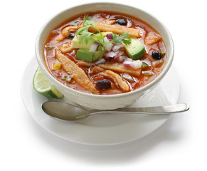 sopa de tortilla, tortilla soup, mexican cuisine