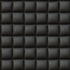 Black leather seamless background or texture