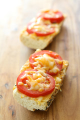 Tomato Cheese Crostini