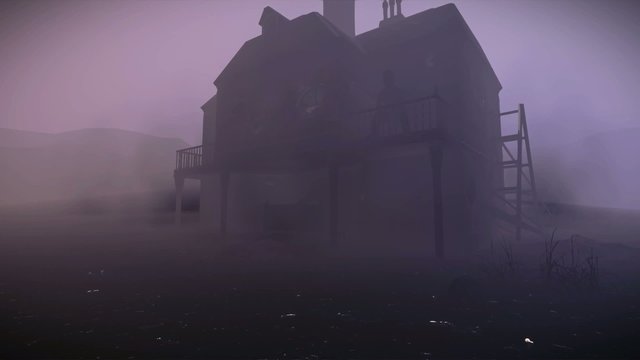 Spooky halloween house