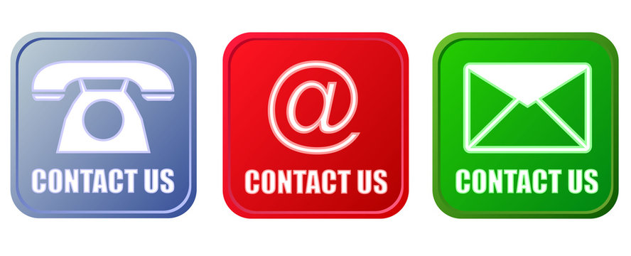 Contact buttons set