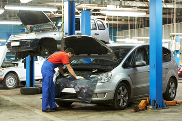 auto mechanic at work