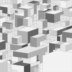 Abstract 3D grey background for design