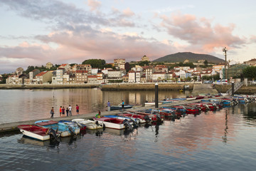 Dock on Carril harbor