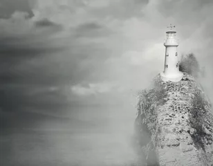 Rolgordijnen Fantasy lighthouse © vali_111