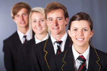 group of high school students portrait