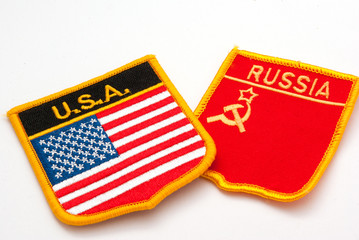 Fototapeta premium usa and russia