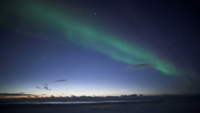 Northern Lights - day to night timelapse