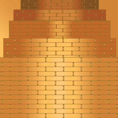 Golden brick background