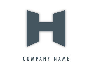 H grey logo