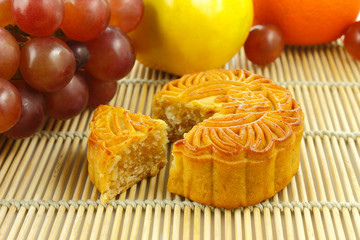 Chinese moon cake -- food for Chinese mid-autumn festival