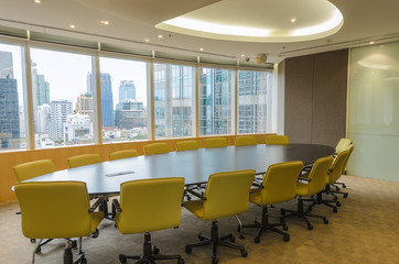 big conference room in high building