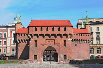 Obraz premium Krakau Barbakane