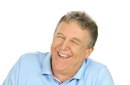 Laughing Middle Aged Man
