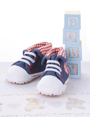 Baby shoes - obrazy, fototapety, plakaty