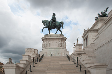 Fototapeta premium Vittorio Emanuele II Monument or Altar of the Fatherland in Rome