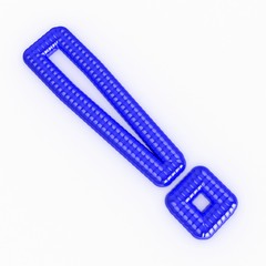 Blue exclamation mark