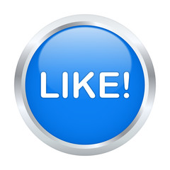 Like button. Vector illustration