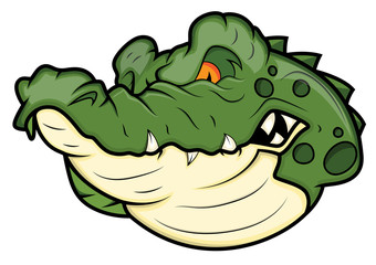 Obraz premium Angry Alligator Vector Mascot