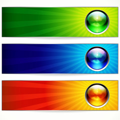 Abstract color banners for your design.