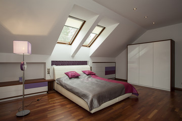 Spacious modern bedroom