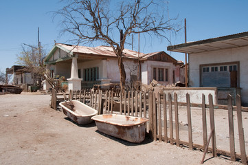 Saltpetre works of Humberstone, deserted town in Chile