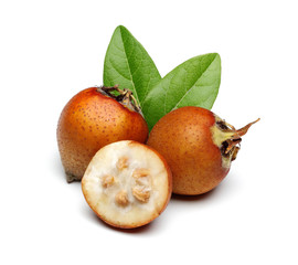 Medlars and leaves