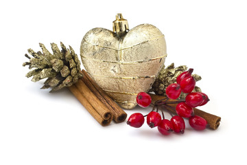 Decorative christmas composition