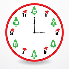 special clock with christmas design