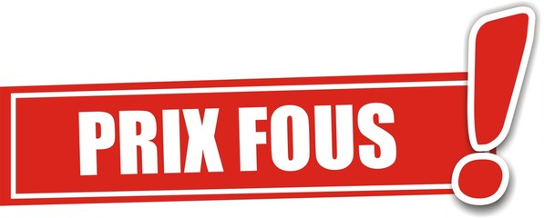 étiquette prix fous