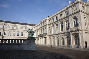 Fototapeta na wymiar Brussels - the old part of Belgian National library building