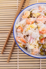 cantonese rice and chopsticks