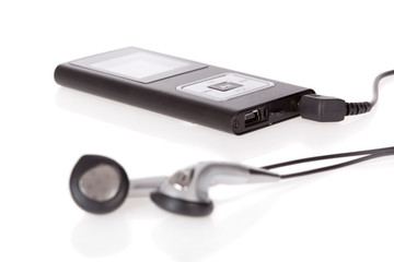 mp4 player isolated on a white background