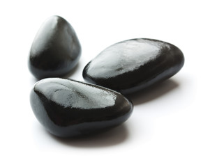 Spa with black stones