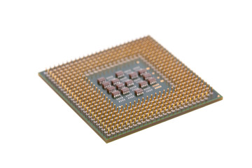 Computer CPU isolated on a white background