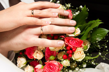 Obraz na płótnie Canvas pierścienie nowożeńcy